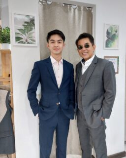 Like father, like son—dapper runs in the DNA 🤵‍♂️
.
.
#ethanmen #ethanmensuit 
#family #menstyle #suits #dapper